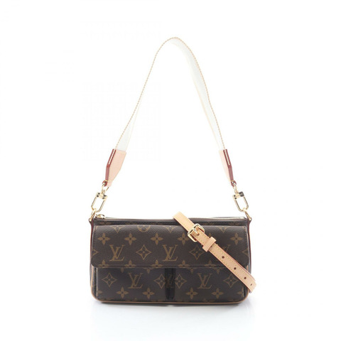 路易威登 Viva Cite 單肩包 M46999 Monogram 帆布棕色二手女士 LV