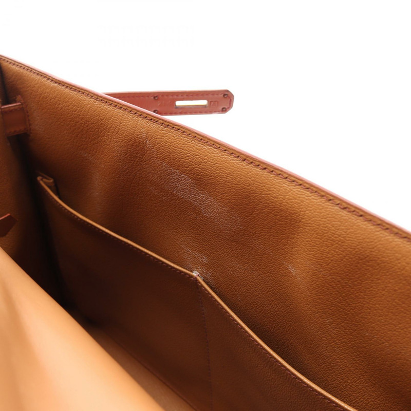愛馬仕 Kelly 32 三色肩背包 A Box 小牛皮 Rouge vif H Natural GHW-14