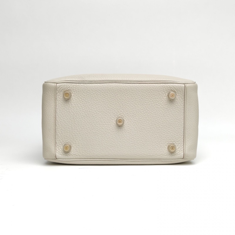 HERMES Lindy26冰川白TC皮C刻金扣肩背包-3