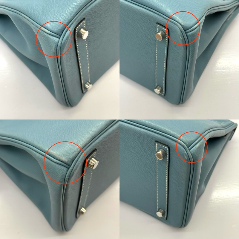 HERMES 愛馬仕 75 Bleu Jean 牛仔藍 BIRKIN 30 EPSOM 口L刻-3