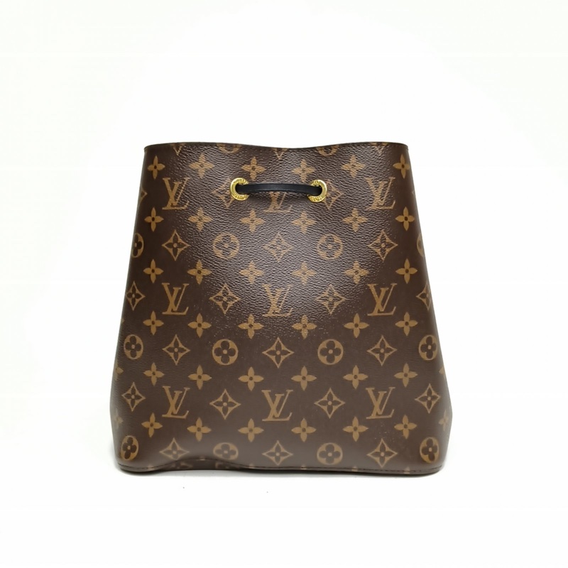 LOUIS VUITTON NÉONOÉ水桶包中號黑色老花PVC金扣肩背包2018-2
