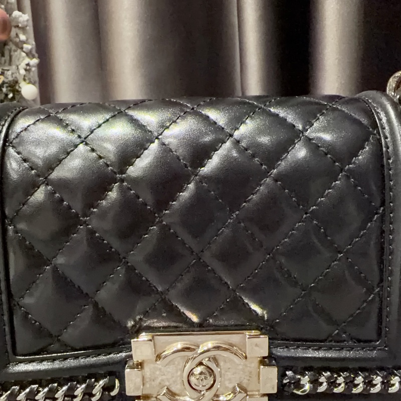 Chanel leboy 滑面牛皮 超好顧 95新-9