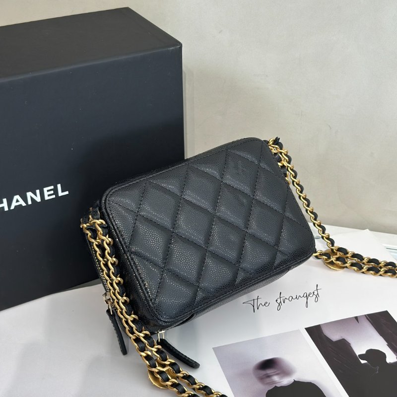 CHANEL 22A迷你相機包 - 黑金-4