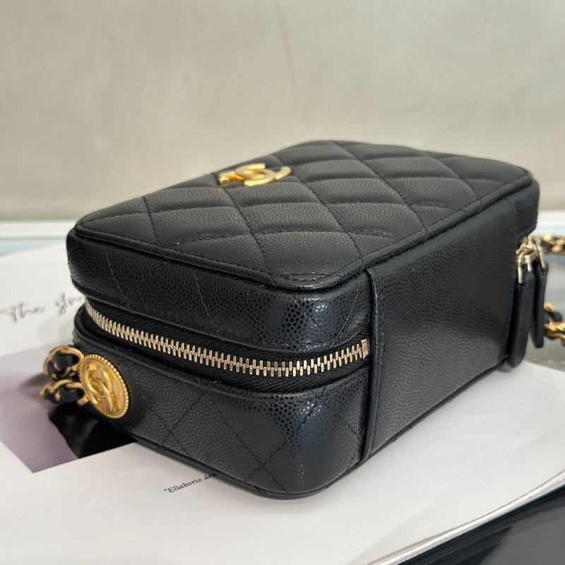 CHANEL 22A迷你相機包 - 黑金-7