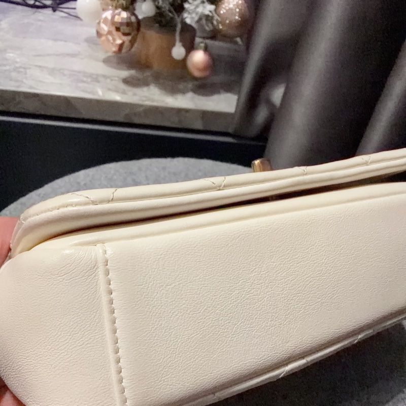 Chanel 編織皮穿鏈 肩包 手提包 95新 不易撞包-12