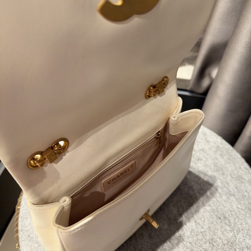 Chanel 編織皮穿鏈 肩包 手提包 95新 不易撞包-14