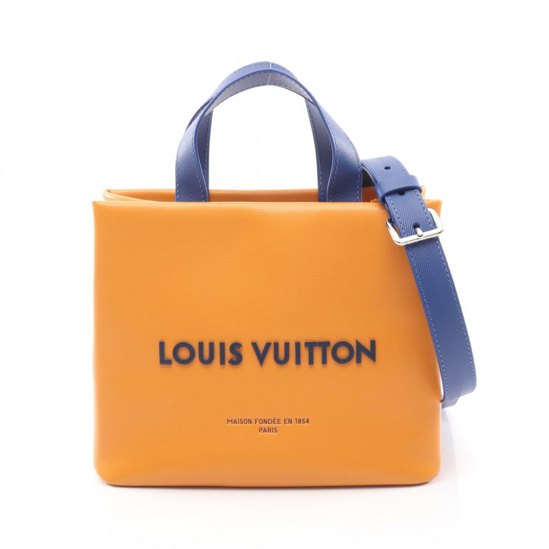路易威登 (LOUIS VUITTON) 迷你購物手提單肩包 M15237 皮革 藏紅花色 二手 男士 LV-0