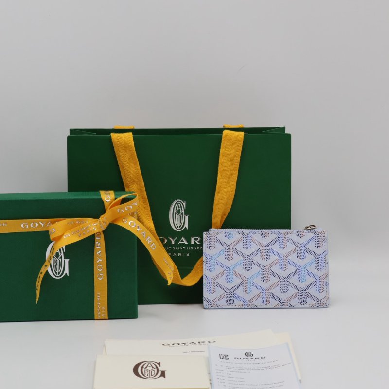 GOYARD 2026限定Bourbon Zipped拉鍊卡包 - 極地藍-4