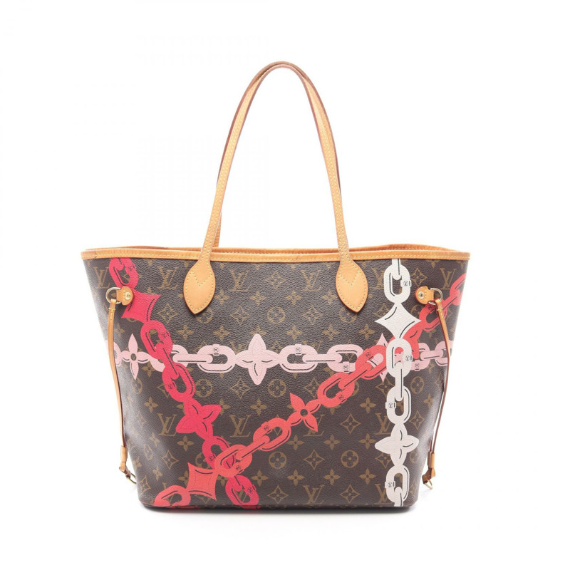 路易威登 Neverfull MM 肩背手提包 M41991 Monogram Bay 棕色 二手 LV-0