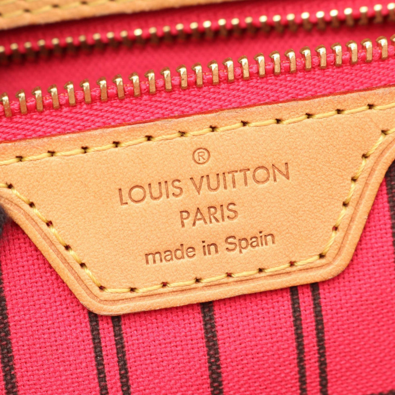 路易威登 Neverfull MM 肩背手提包 M41991 Monogram Bay 棕色 二手 LV-3