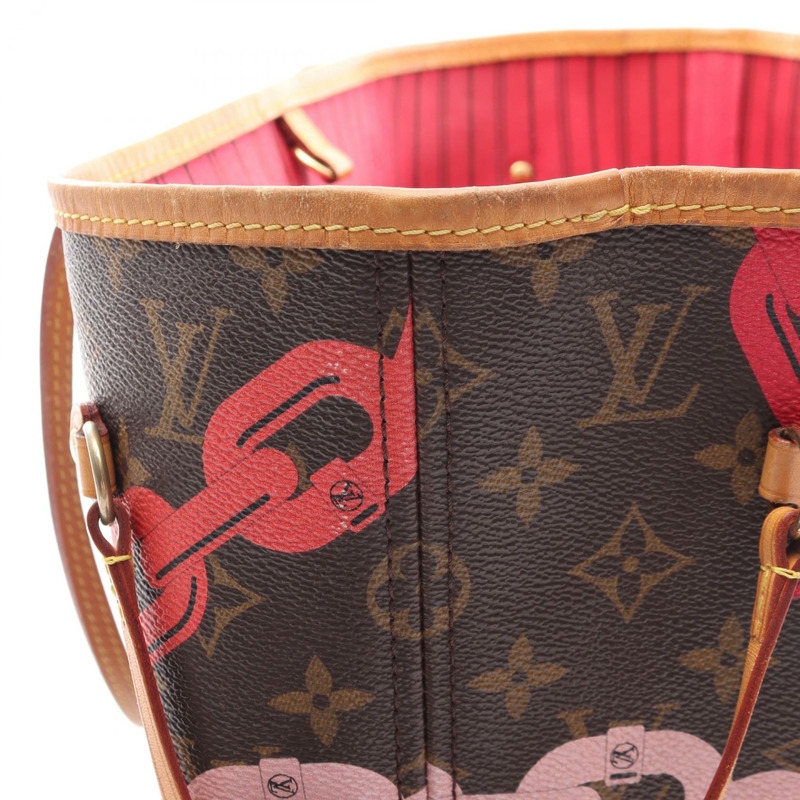 路易威登 Neverfull MM 肩背手提包 M41991 Monogram Bay 棕色 二手 LV-5