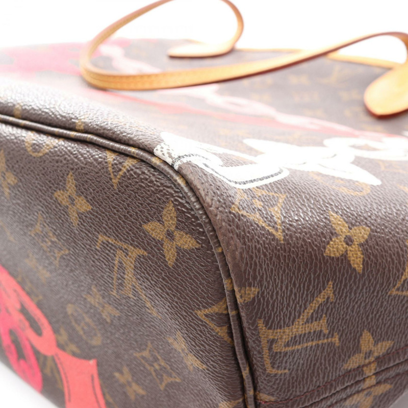 路易威登 Neverfull MM 肩背手提包 M41991 Monogram Bay 棕色 二手 LV-11