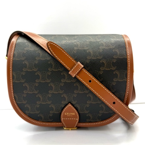 CELINE  老花TRIOMPHE MEDIUM FOLCO 斜背包 W-CE-3280
