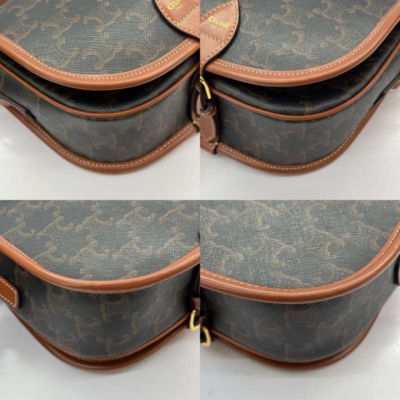 CELINE 老花TRIOMPHE MEDIUM FOLCO 斜背包 W-CE-3280-4