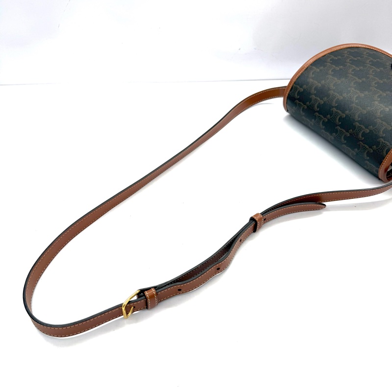 CELINE 老花TRIOMPHE MEDIUM FOLCO 斜背包 W-CE-3280-5