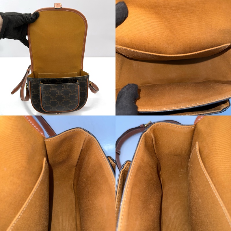 CELINE 老花TRIOMPHE MEDIUM FOLCO 斜背包 W-CE-3280-6