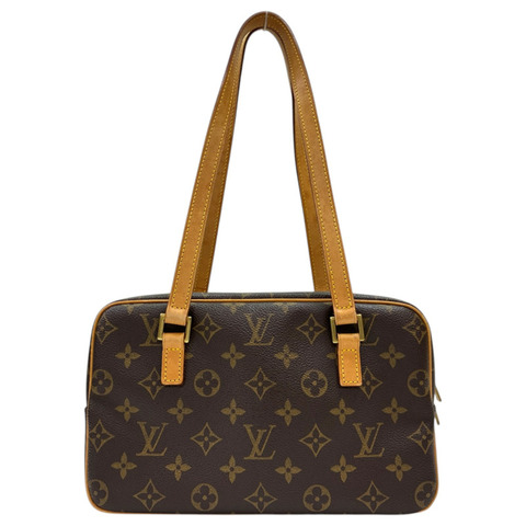 棕色 原花 帆布 Cite MM 肩背包【LOUIS VUITTON LV 路易威登】 M51182