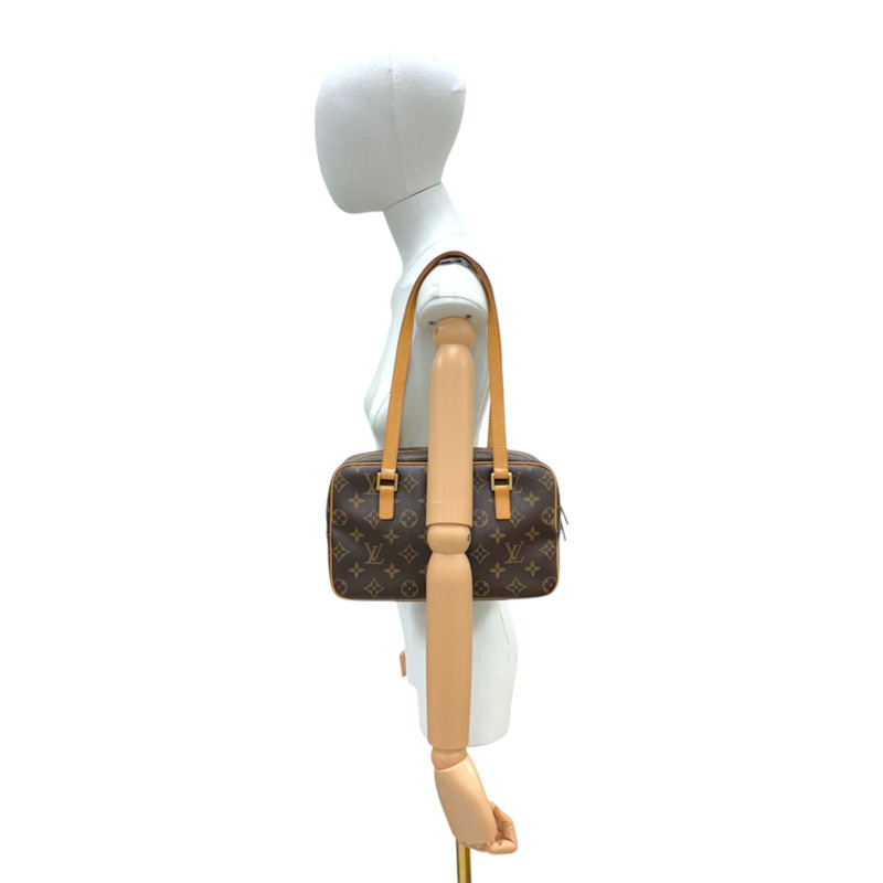 棕色 原花 帆布 Cite MM 肩背包【LOUIS VUITTON LV 路易威登】 M51182-5