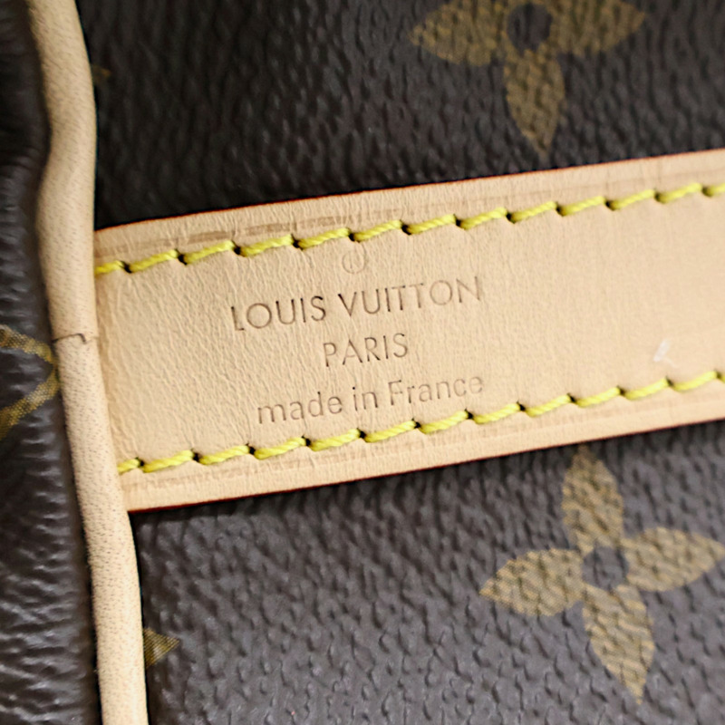 棕色 原花帆布 Speedy Bandouliere 25 兩用包【LOUIS VUITTON LV 路易威登】 M46977-5