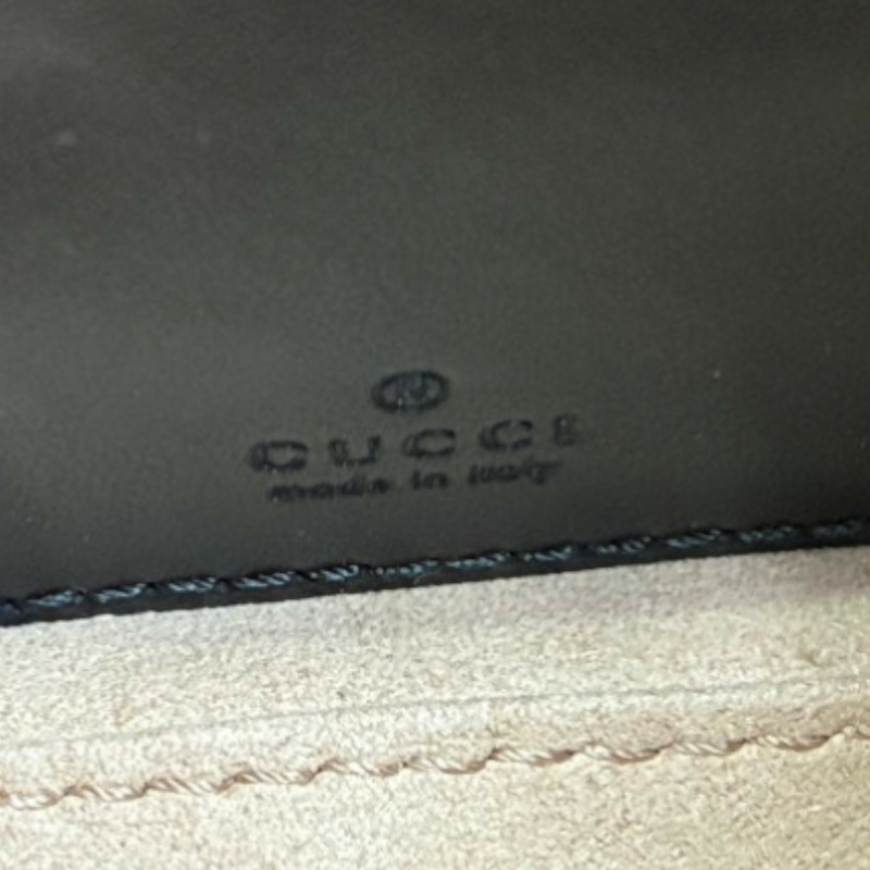 黑色 牛皮 GG Marmont Half Moon Mini 兩用包【GUCCI 古馳】 699514-3