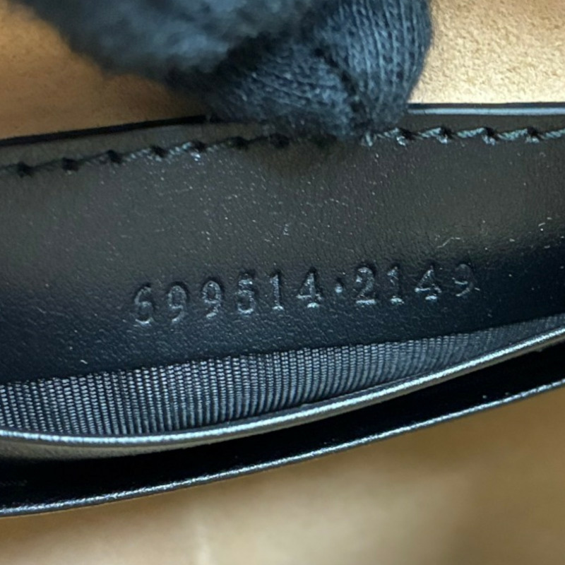 黑色 牛皮 GG Marmont Half Moon Mini 兩用包【GUCCI 古馳】 699514-4