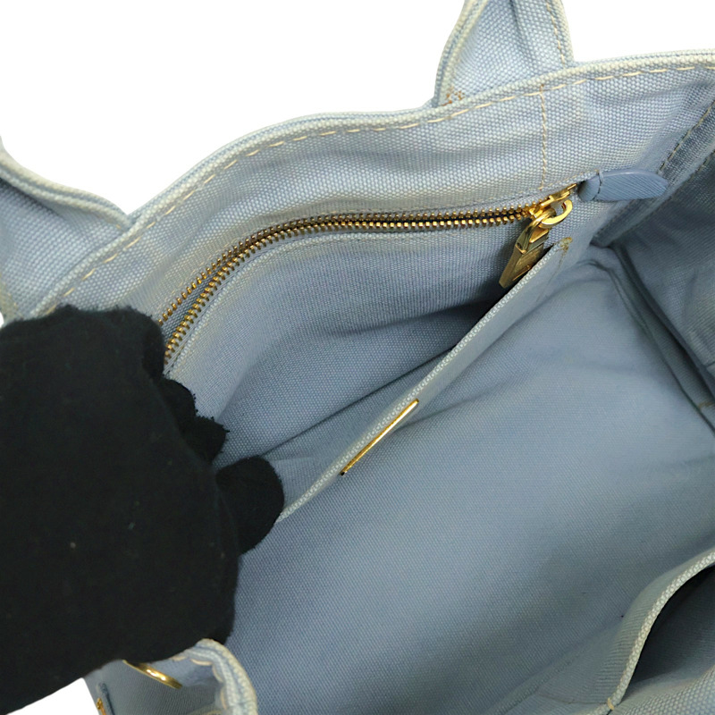藍色 帆布 Canapa 兩用包【PRADA 普拉達】 1BG439-3