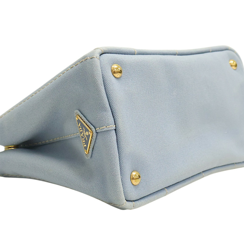 藍色 帆布 Canapa 兩用包【PRADA 普拉達】 1BG439-11