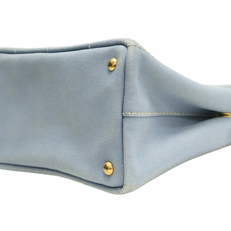 藍色 帆布 Canapa 兩用包【PRADA 普拉達】 1BG439-12