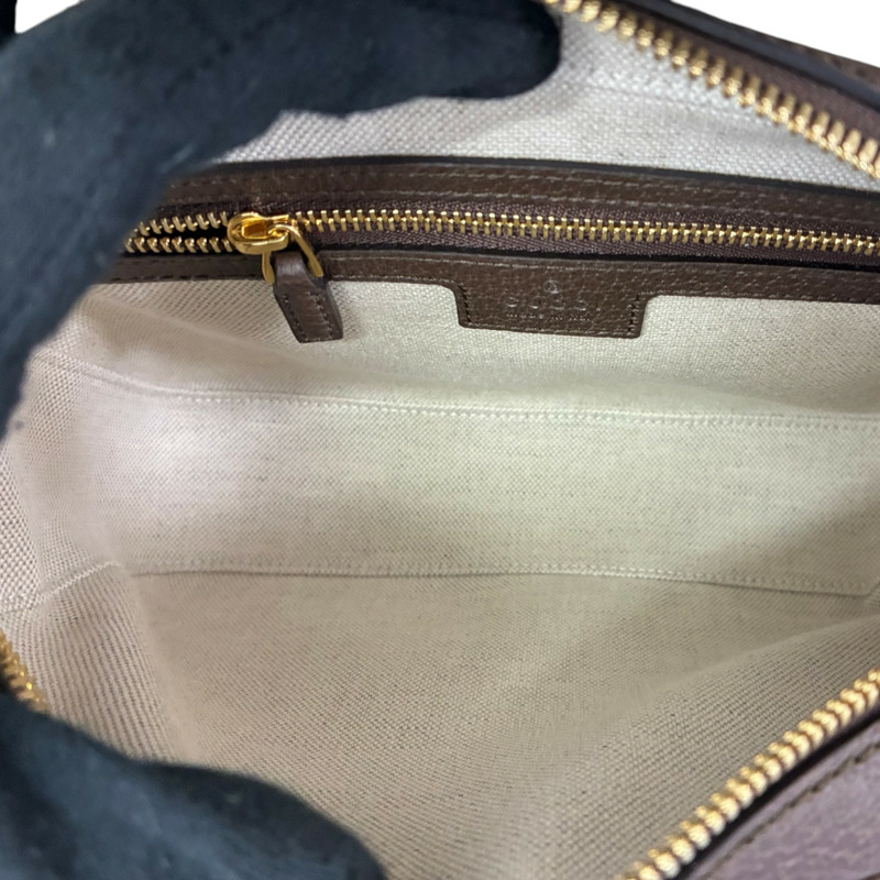 棕色 帆布 Ophidia small 肩背包【GUCCI 古馳】 722117-2