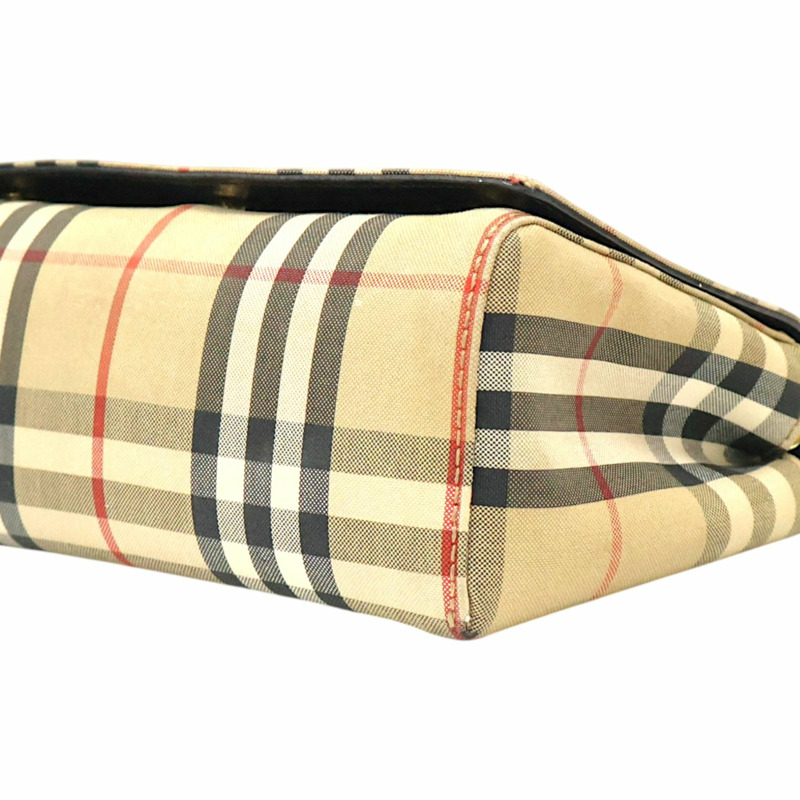 棕色 格紋帆布 Hackberry 肩背包【BURBERRY 巴寶莉】-8