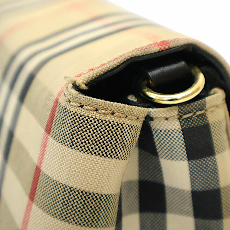 棕色 格紋帆布 Hackberry 肩背包【BURBERRY 巴寶莉】-11