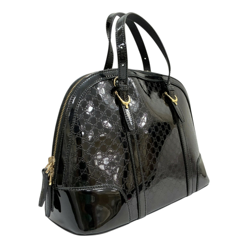 黑色 原花漆皮 Microguccissima Nice Top 兩用包【GUCCI 古馳】 309617-1