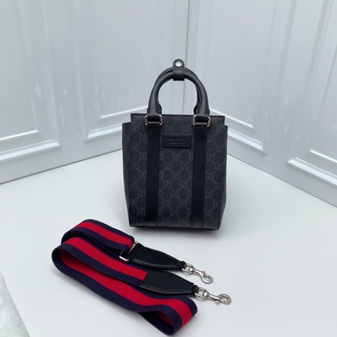 全新 GUCCI 古馳 黑色mini琴譜托特斜挎包