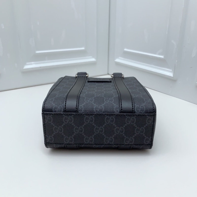 全新 GUCCI 古馳 黑色mini琴譜托特斜挎包-4