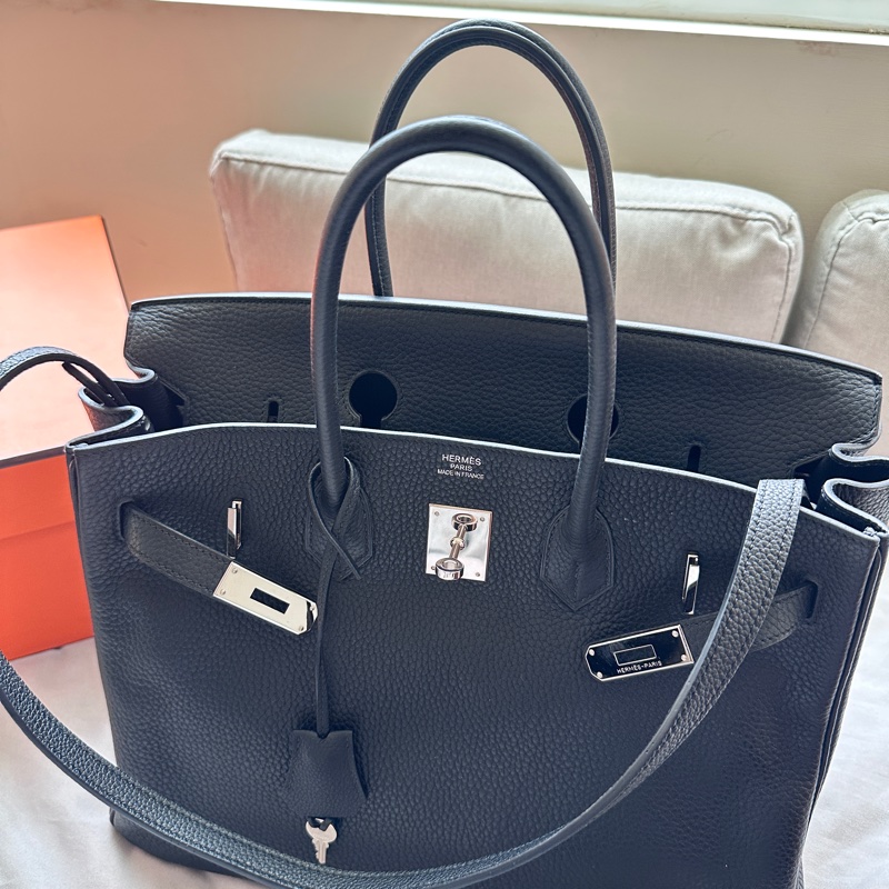🖤 Hermes Birkin 35 Togo黑銀|超完整大全套自用送禮皆可-15