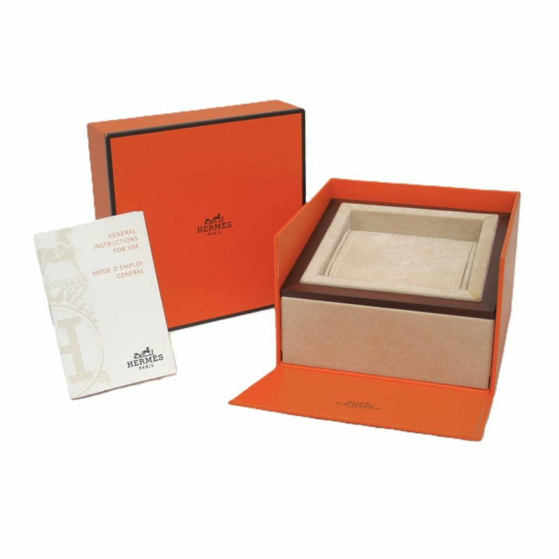 愛馬仕 Clipper 系列鑽石粉紅珍珠貝母錶盤石英錶 CL4.222 拋光-5
