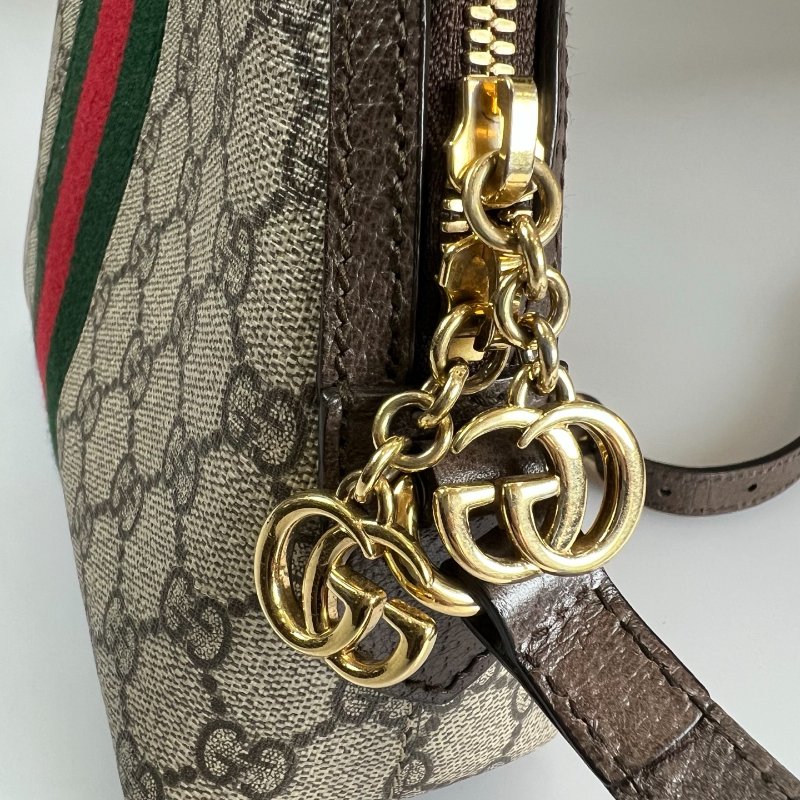 GUCCI 499621 老花貝殼包-7