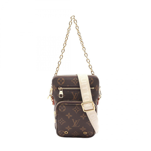 路易威登 Utility 斜背包 M80746 Monogram 帆布棕色二手女士