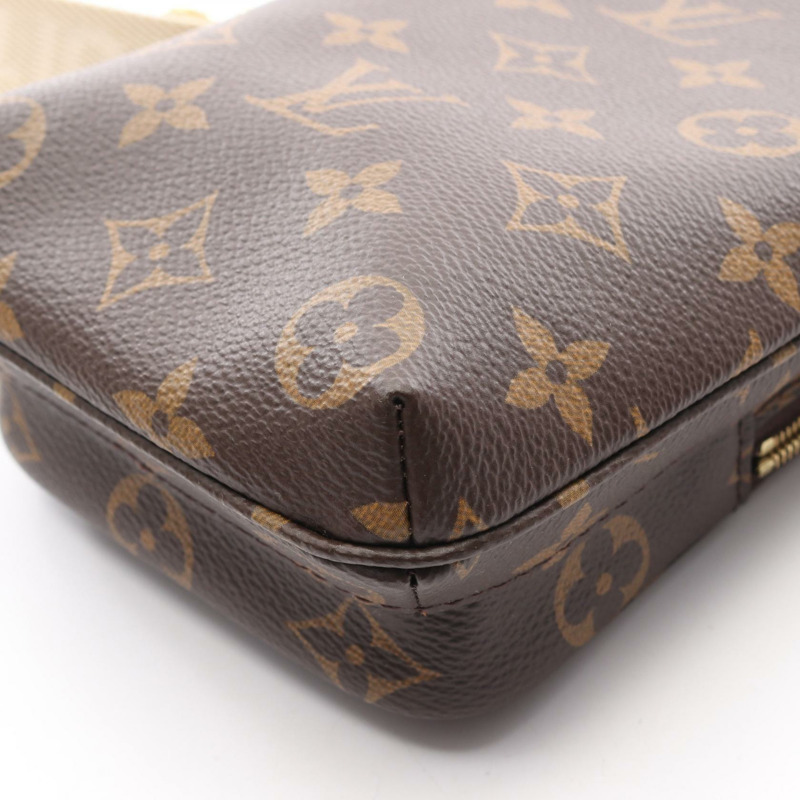 路易威登 Utility 斜背包 M80746 Monogram 帆布棕色二手女士-4