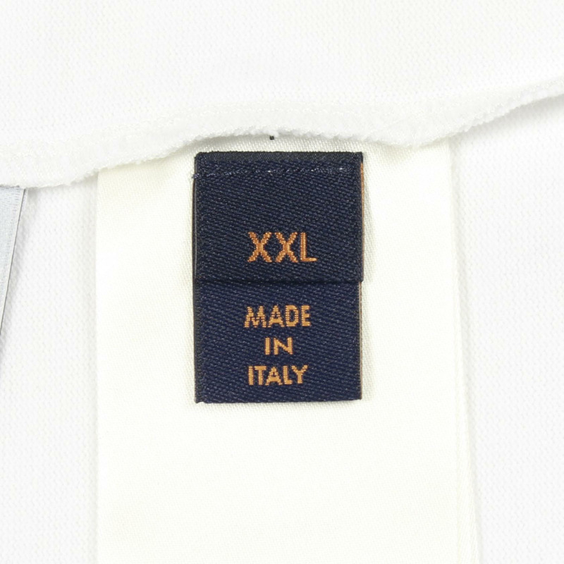 路易威登 (LOUIS VUITTON) Logo 短袖T卹,純棉,白色/藍色,二手,男士 XXL 碼-3