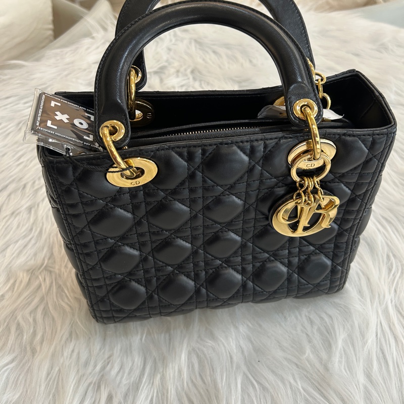 Dior Lady Dior 黑色 黛妃包-0
