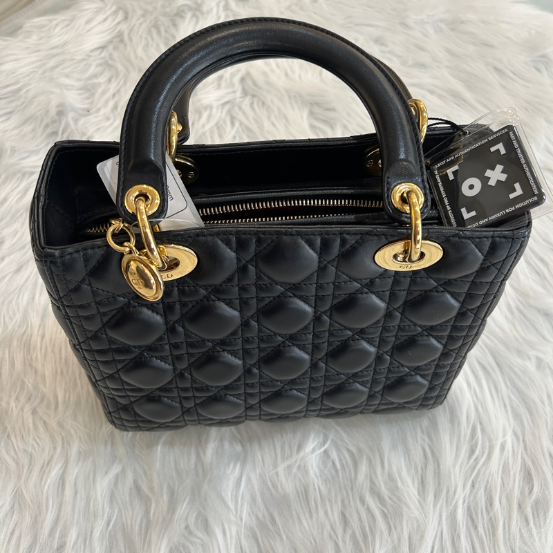 Dior Lady Dior 黑色 黛妃包-2