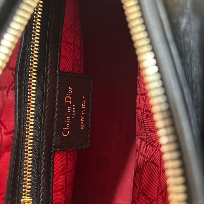 Dior Lady Dior 黑色 黛妃包-7