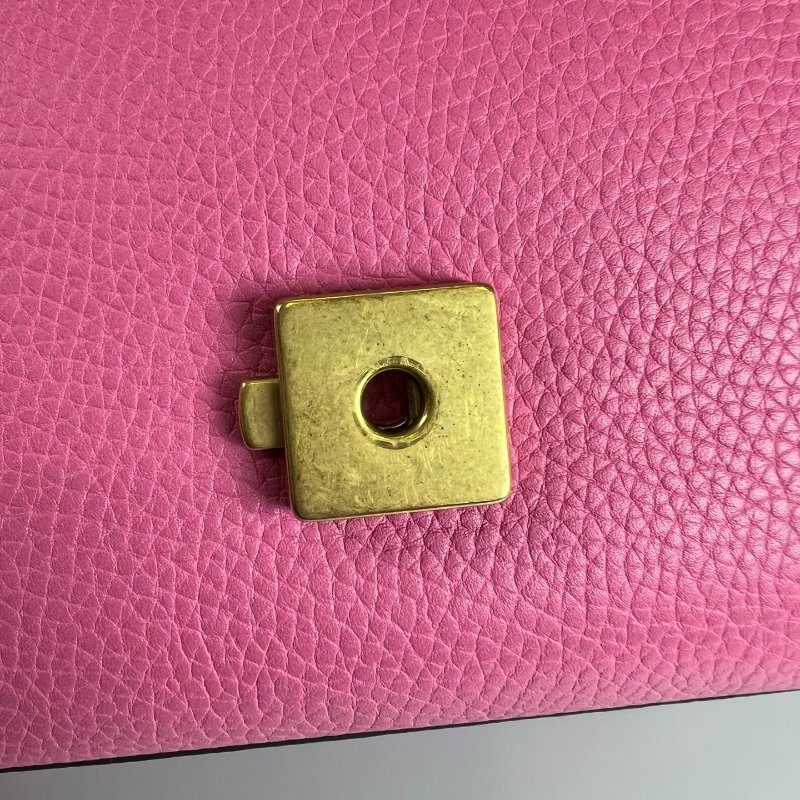 GUCCI 442622 粉金牛皮Marmont手提肩背包-7