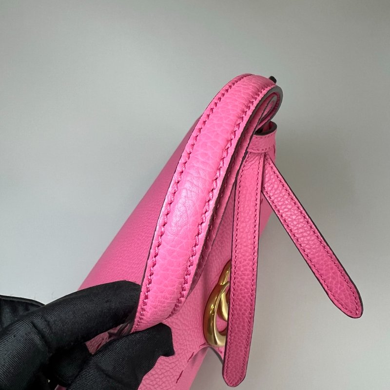 GUCCI 442622 粉金牛皮Marmont手提肩背包-10
