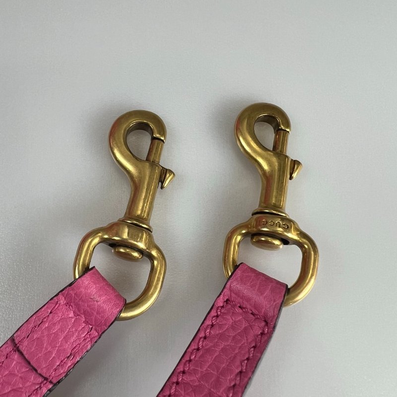 GUCCI 442622 粉金牛皮Marmont手提肩背包-11