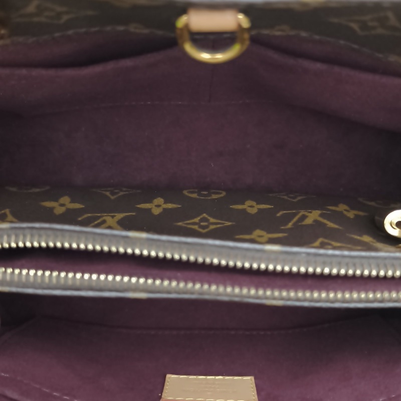 LOUIS VUITTON Montaigne蒙田BB老花PVC金扣肩背包2018-4