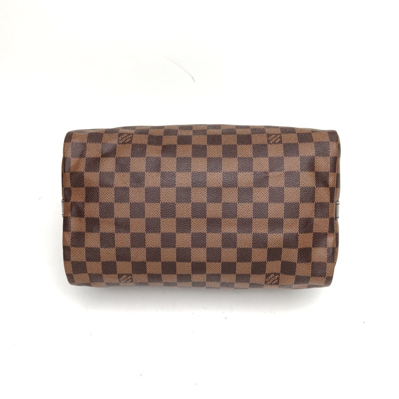 LOUIS VUITTON Speedy30配肩帶棕色棋盤格PVC肩背包2012-3