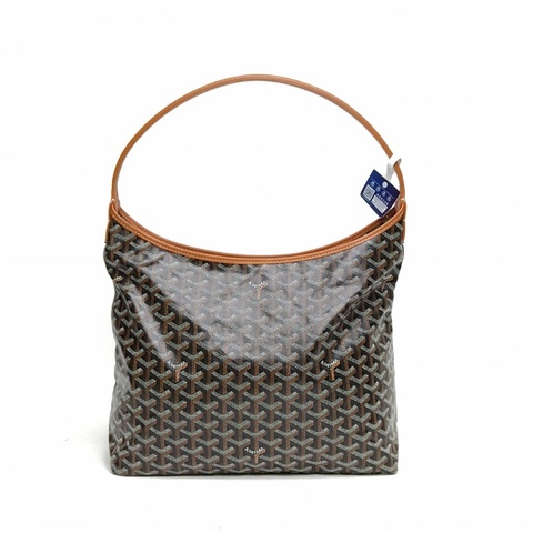 GOYARD BohemeHoboBag子母腋下包棕色PVC銀扣肩背包