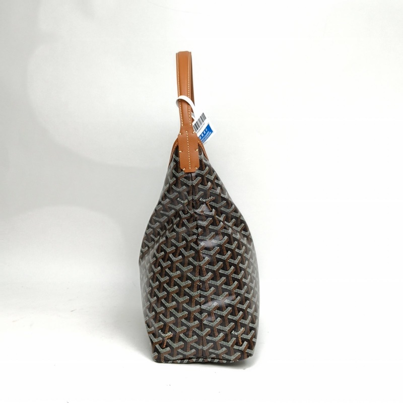 GOYARD BohemeHoboBag子母腋下包棕色PVC銀扣肩背包-1